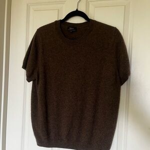 Quince Women’s Dark Brown Crewneck Sweater